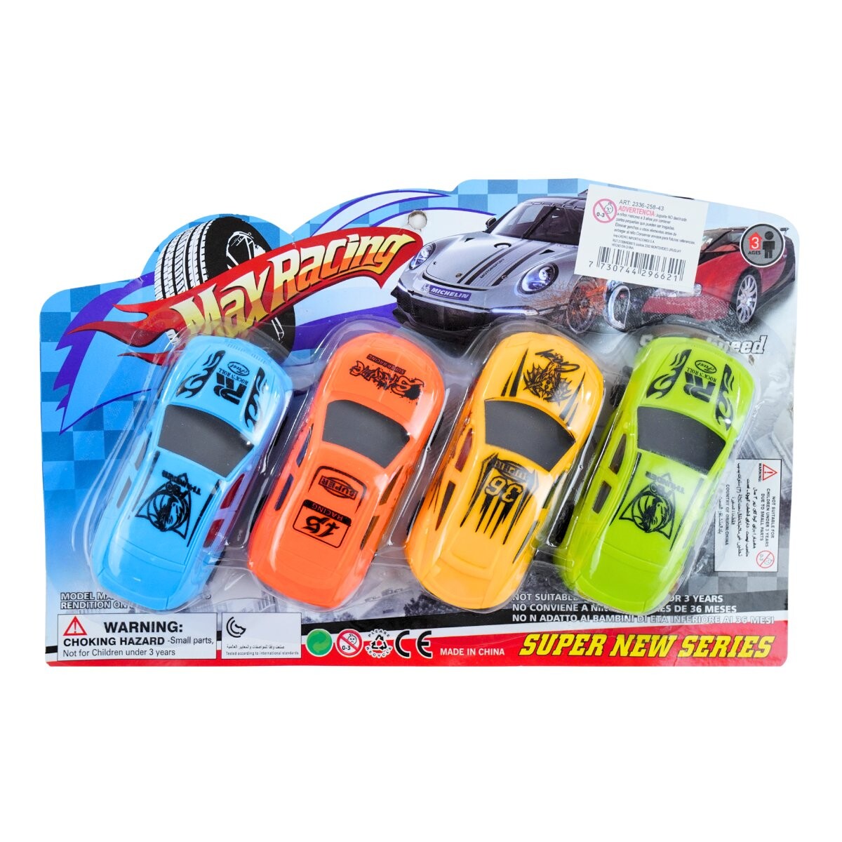 Set de 4 autos 