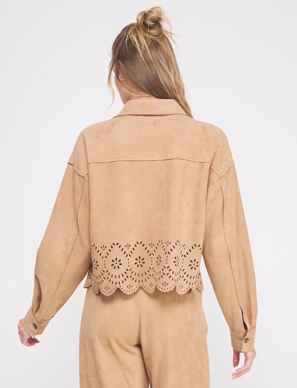 Chaqueta Suede TOSTADO
