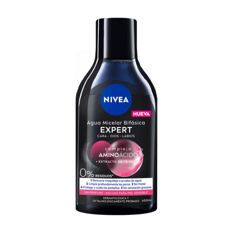 Agua Micelar Expert Bifásica 400 ml – Nivea Agua Micelar Expert Bifásica 400 ml – Nivea