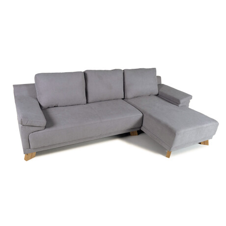 Rinconera Adalia - Tela Microfibra - Chaise derecho 12074 (Gris)