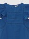 Vestido Con Tiras Bordadas Gris