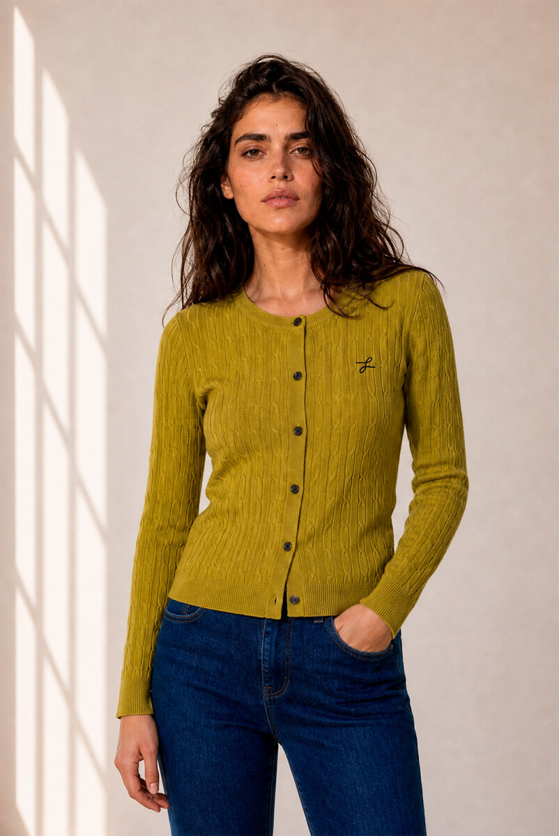 CARDIGAN OCHOS - VERDE 