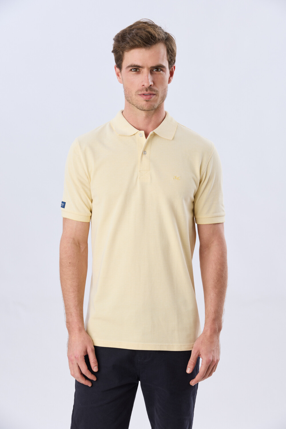 REMERA POLO LISA PIQUÉ Amarillo