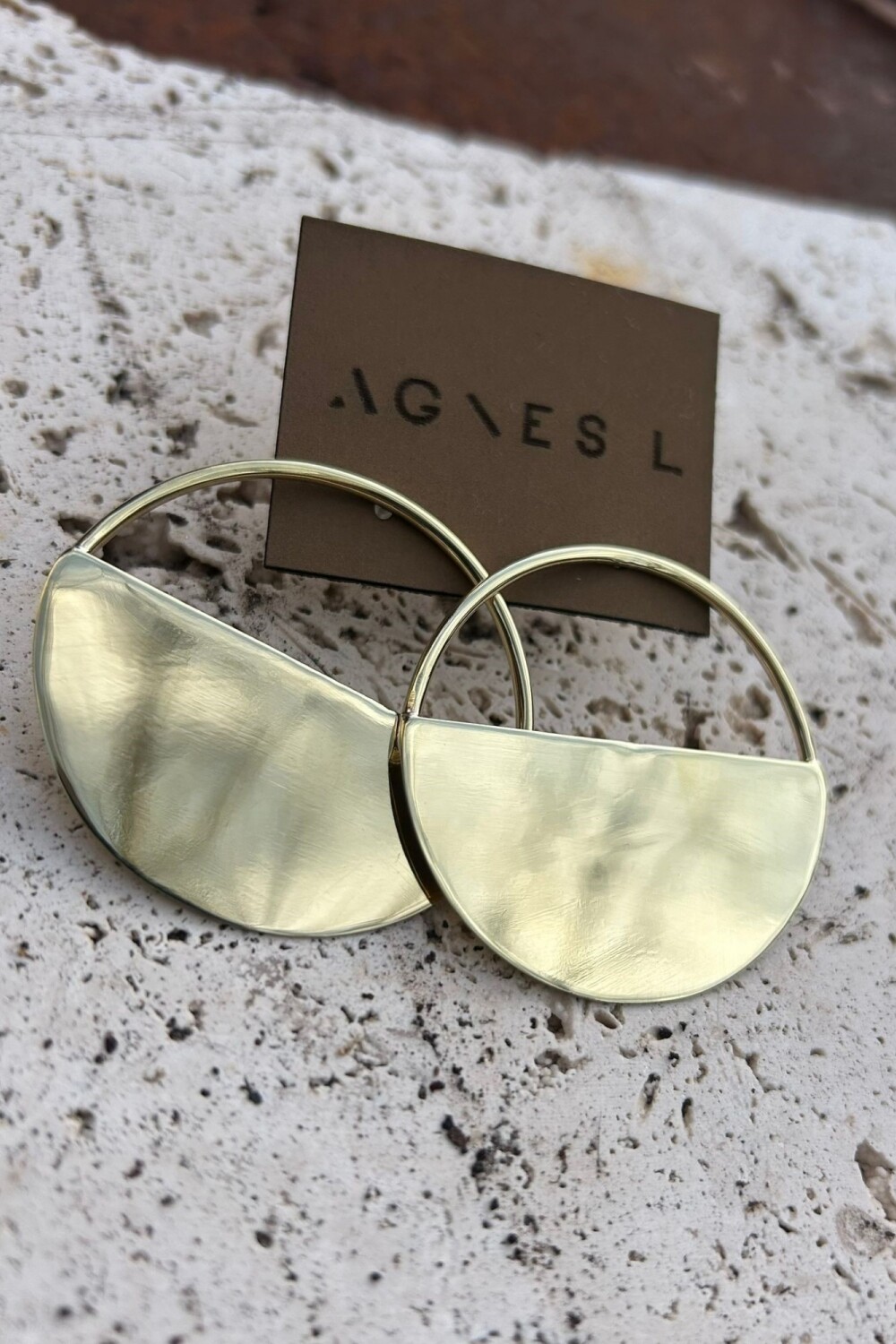 Medio Círculo Earrings Bronce