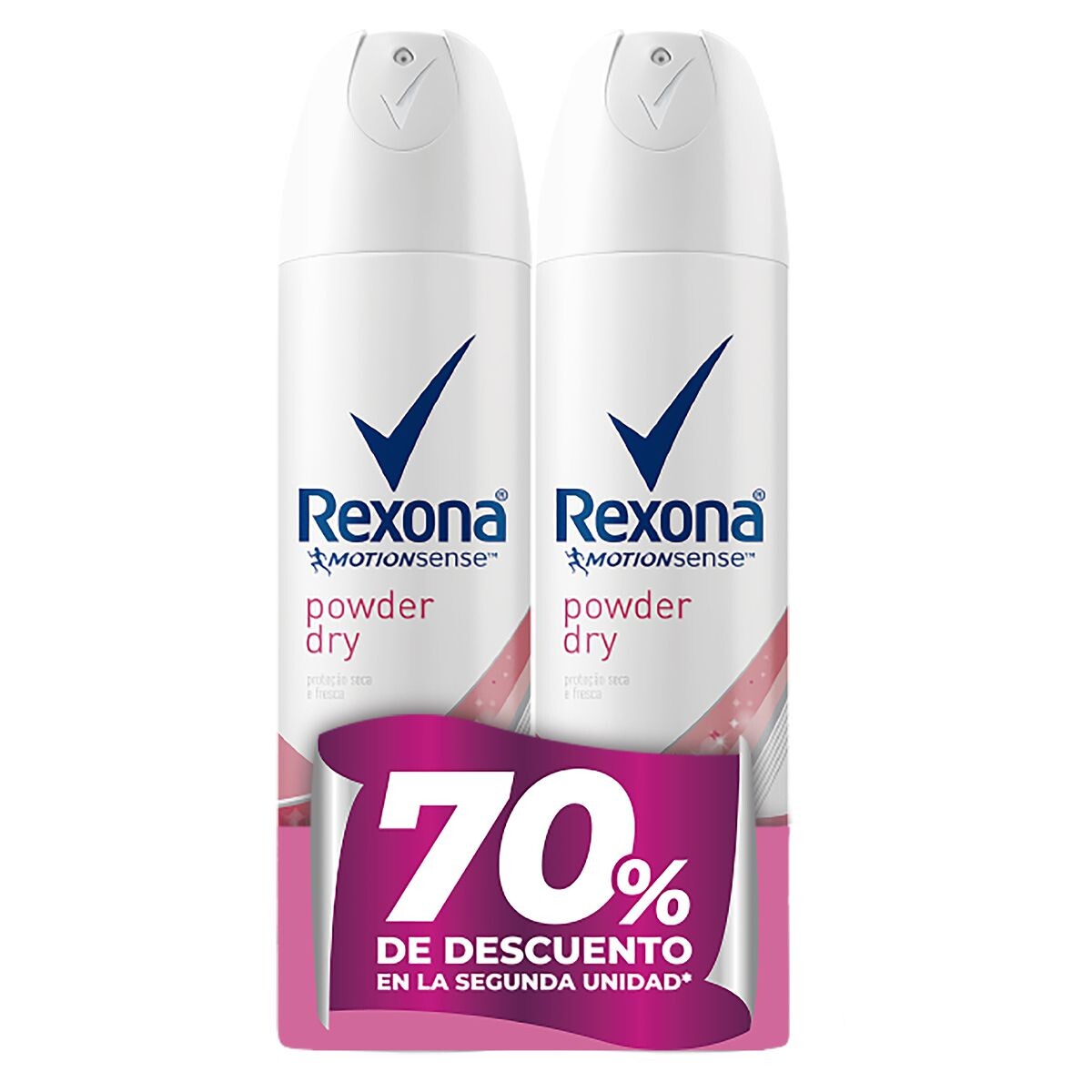 REXONA POWDER DEO AEROSOL AP X 2 PACK X 