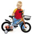 Bicicleta Infantil Rodado 12 Para Niños Con Rueditas Auxiliares Naranja