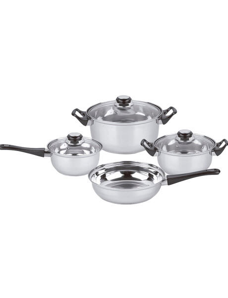 Batería de cocina Cuori Milen 7 piezas en acero inoxidable Batería de cocina Cuori Milen 7 piezas en acero inoxidable