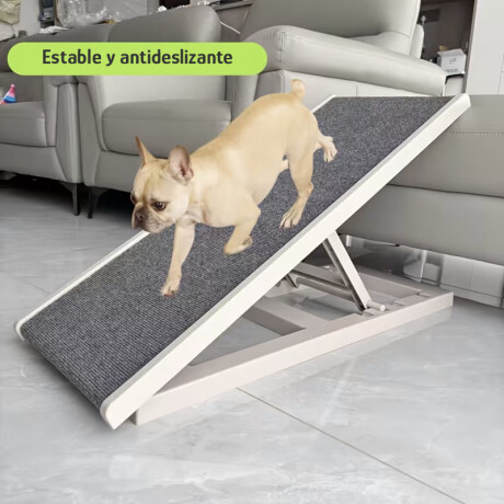 Rampa Para Mascotas Chica Plegable Liviana Compacta Gris