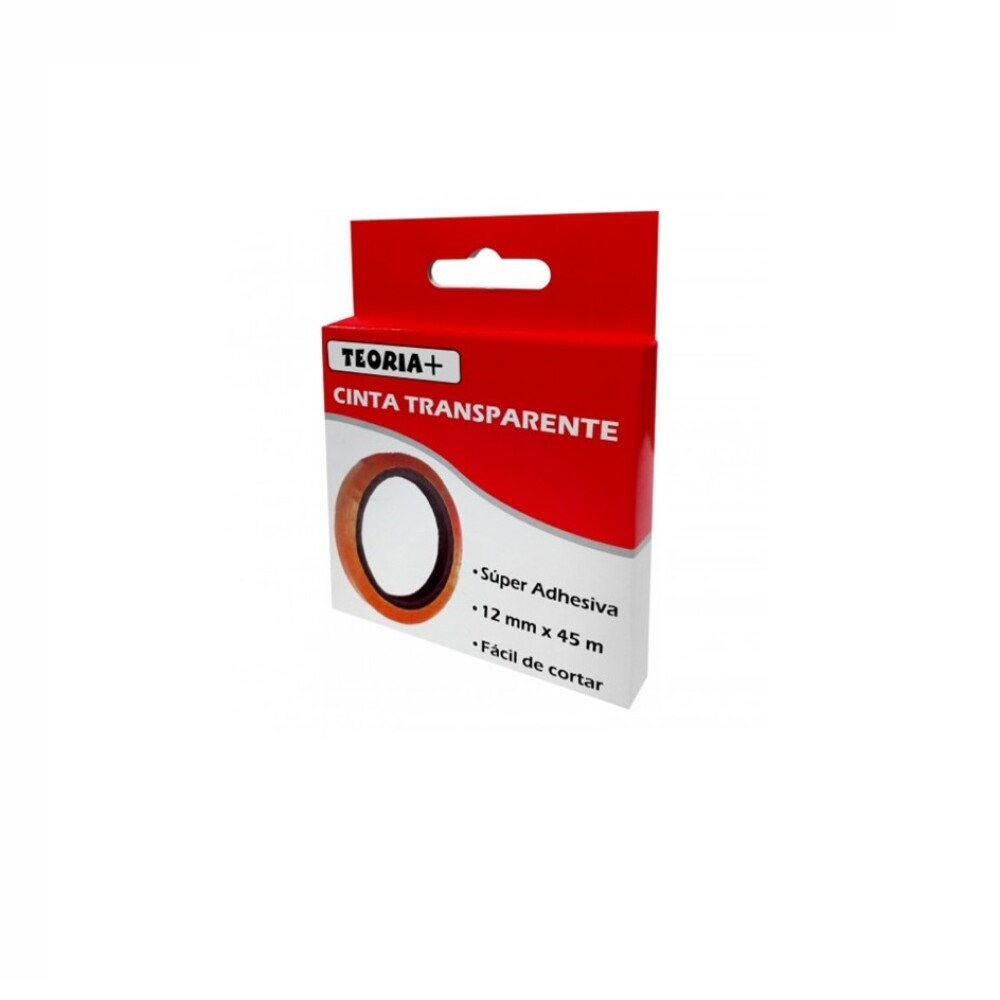 Cinta Adhesiva 12Mm x45M Teoría+ Super Adhesión #Cinta Adhesiva 12Mm X 45M Teoría + Super Adhesión