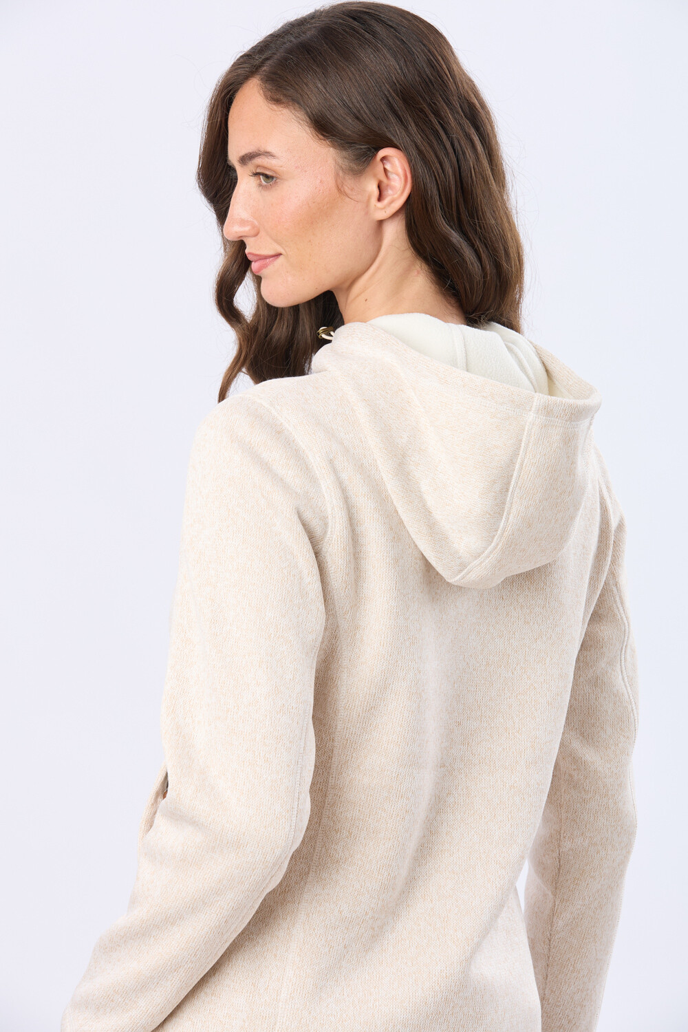 CAMPERA DE FELPA ESPECIAL Crudo