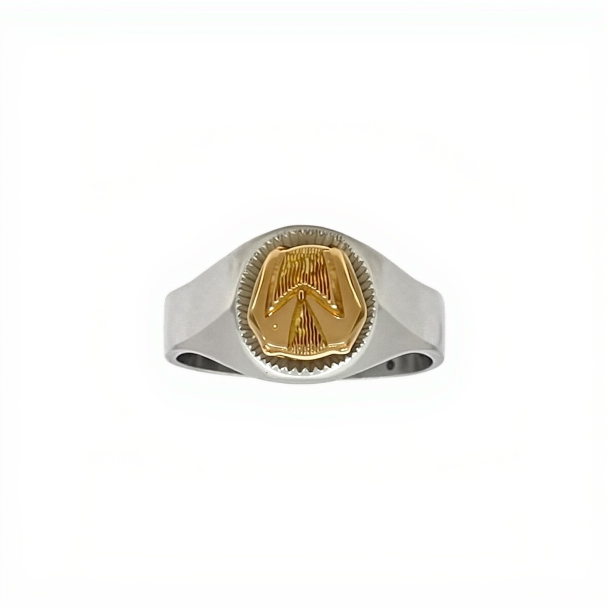 Anillo Profesión Asistente Social -Plata y Oro-Sin Piedra-AP5018 - sinpiedra 