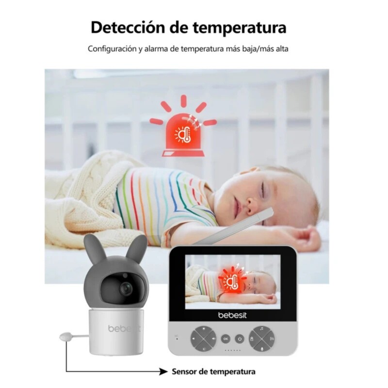 Monitor Baby Call Bebesit Smart Guard PRO 2.0 Video con camara Monitor Baby Call Bebesit Smart Guard PRO 2.0 Video con camara