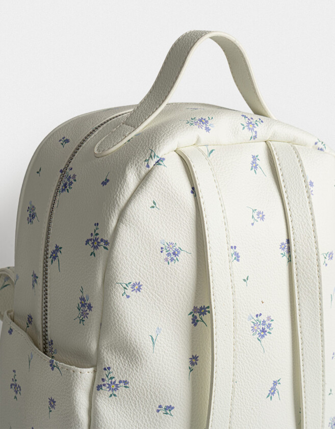 Mochilas Urbanas Mochila Solapa Flores - Estampado Flores