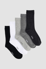 Packs de cinco medias lisas. de algodón. en varios colores s Variante 19