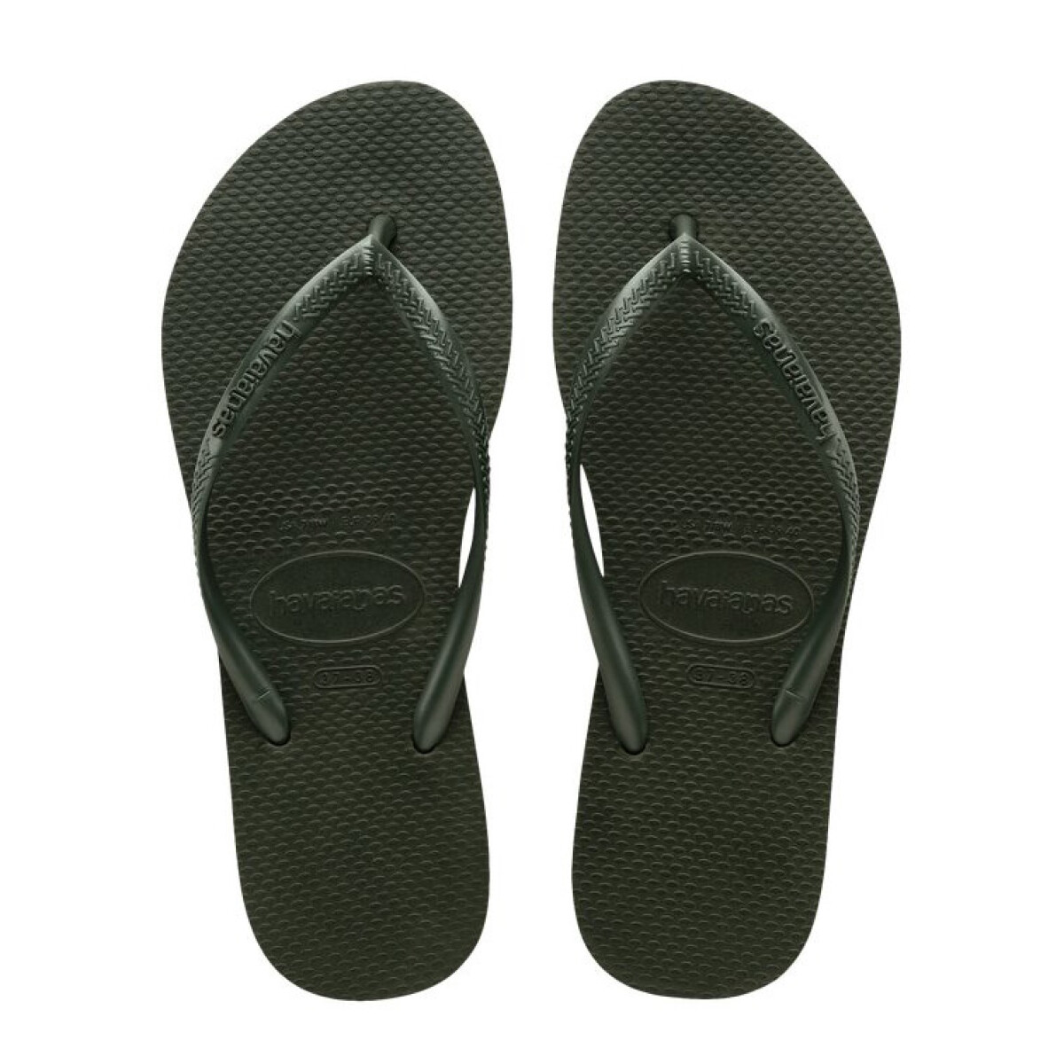 Sandalias de Mujer Havaianas Havaiana SLIM - Verde - Verde Oliva 