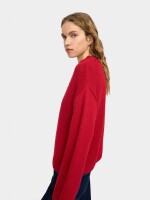 Jersey De Punto De Algodón rojo