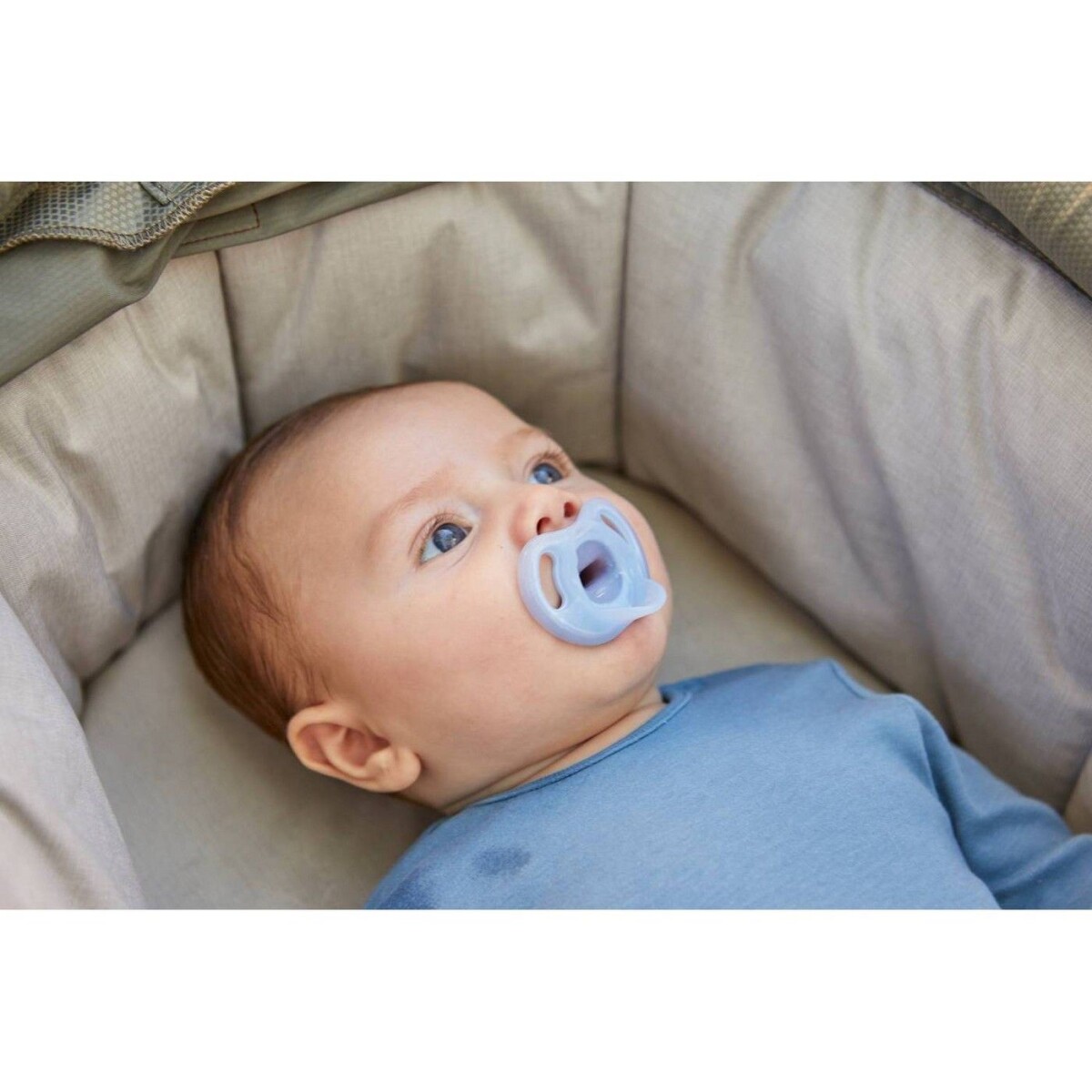 Set de 2 chupetes ultralivianos 0 a 6 meses - azul 