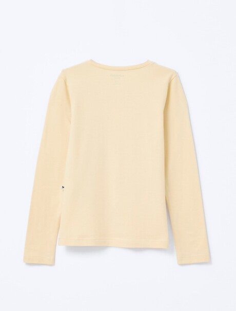 CAMISETA BÁSICA INFANTIL CON BORDADO BLUSA ML FEM