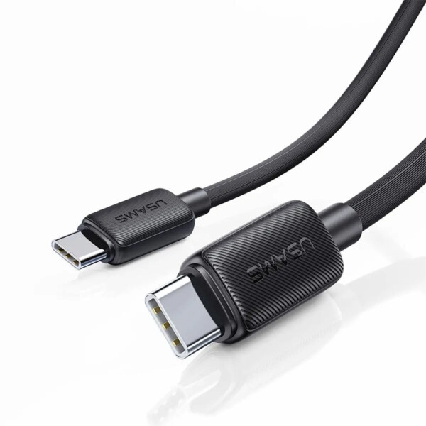 Cable Tipo C a Tipo C 60W 3 Metros USAMS Premium Fast Charge Variante Color Negro