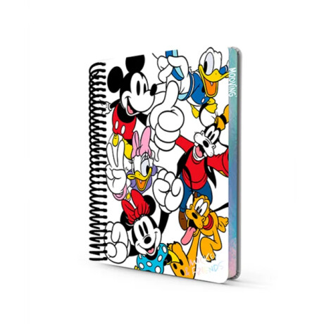 Cuaderno Mooving Premium 1/2 Oficio Mickey y sus Amigos Fondo Blanco