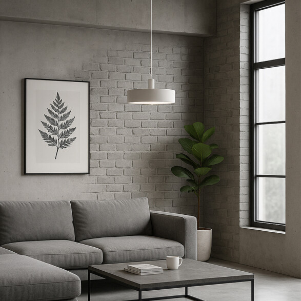 Colgante blanco E27 JARVIS Ø300mm BA0210