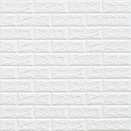 REVESTIMIENTO AUTO ADHESIVO 3D 70 X 77 CM X 3 MM - LADRILLO BLANCO REVESTIMIENTO AUTO ADHESIVO 3D 70 X 77 CM X 3 MM - LADRILLO BLANCO