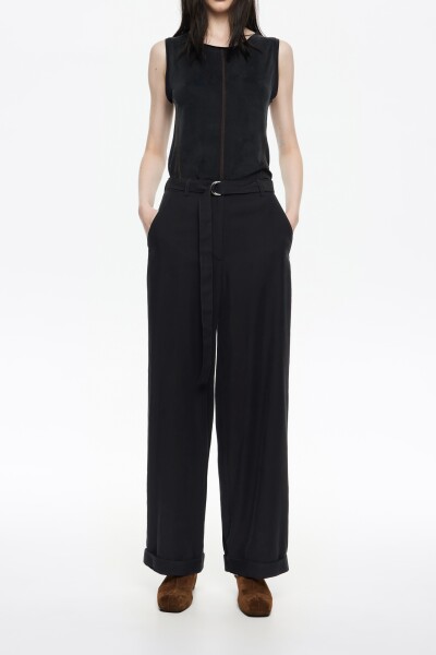 PANTALÓN CAMPANA Negro