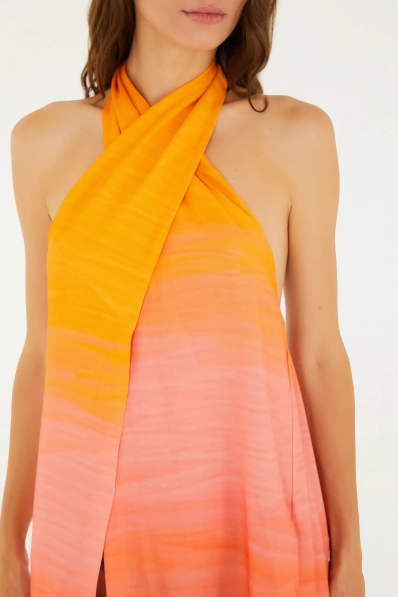 TOP CRUZADO LARGO Multicolor