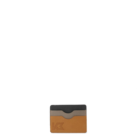 Billetera N+ Tarjetero Roni Camel - Beige - Negro
