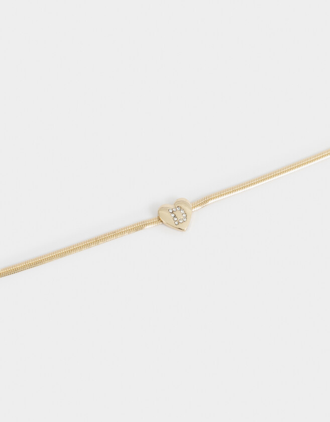 Pulseras Flexibles De inicial Pulsera Flexible De Inicial "d" - Dorado