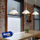 Lampara Colgante Industrial Vintage Nueva York Blanco