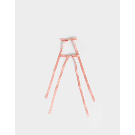 Set De Piquitos Con Moño Rosa Claro