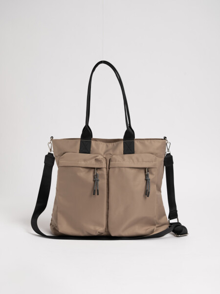 Bolso grande Beige