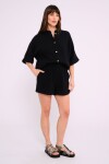 Short de algodón Negro