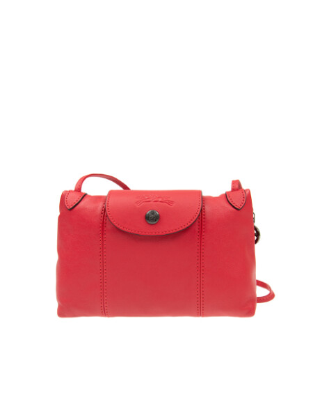 Longchamp -Cartera pequeña de cuero, Le pliage Cuir Naranja