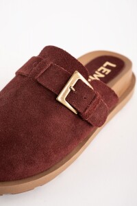 Zueco Gamuza Bordeaux