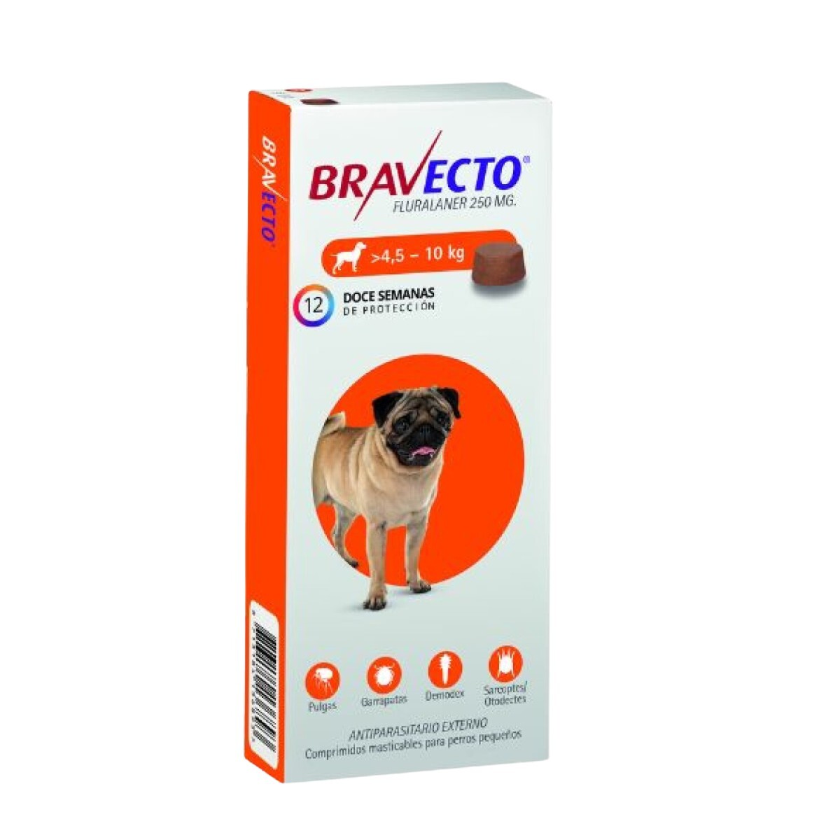 BRAVECTO MENSUAL 4,5 A 10KG 