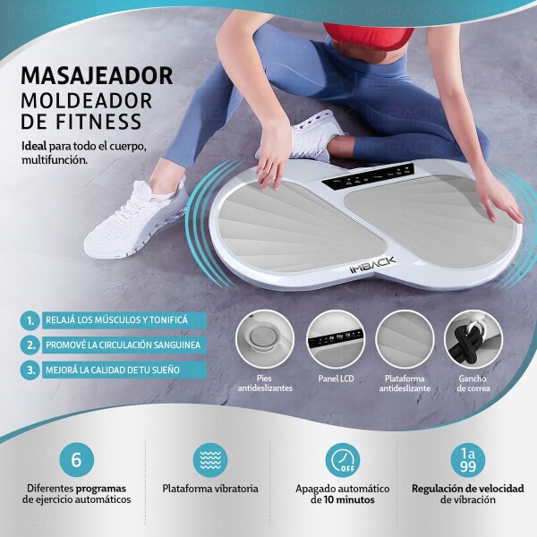 Plataforma Vibratoria con Led Pies Cuerpo Entrenamiento Profesional Plataforma Vibratoria con Led Pies Cuerpo Entrenamiento Profesional