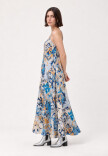Vestido Estampado Celeste