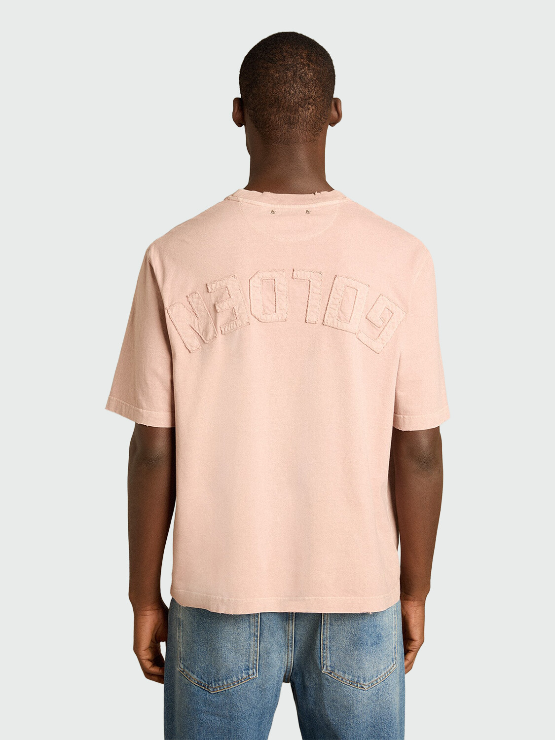 GOLDEN GOOSE - Remera con logo invertido en la espalda Alta Automática