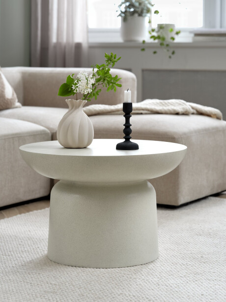 Mesa de centro LYDUM Ø60 gris/beige Mesa de centro LYDUM Ø60 gris/beige