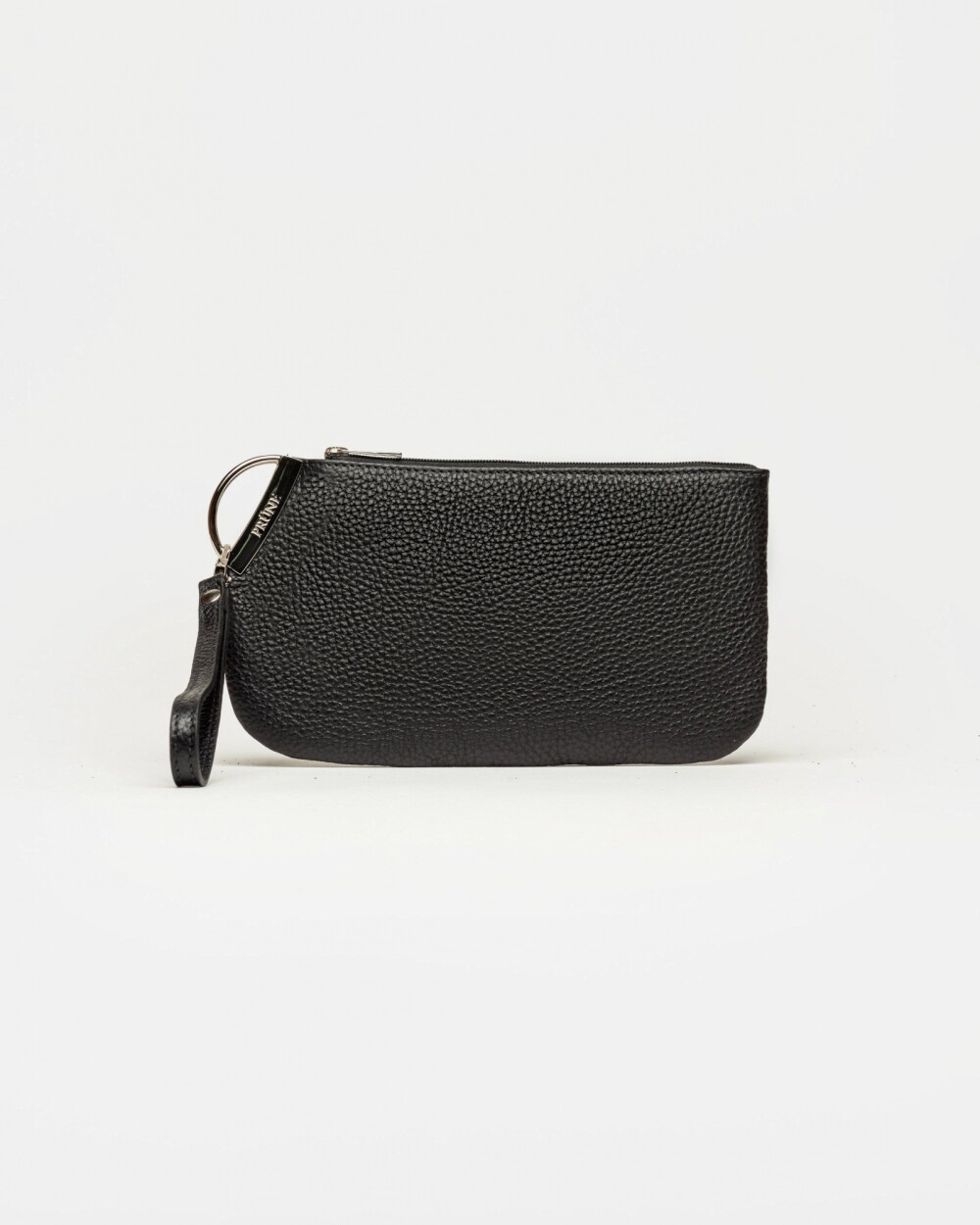 Porta cosmeticos Katy en cuero graneado Negro