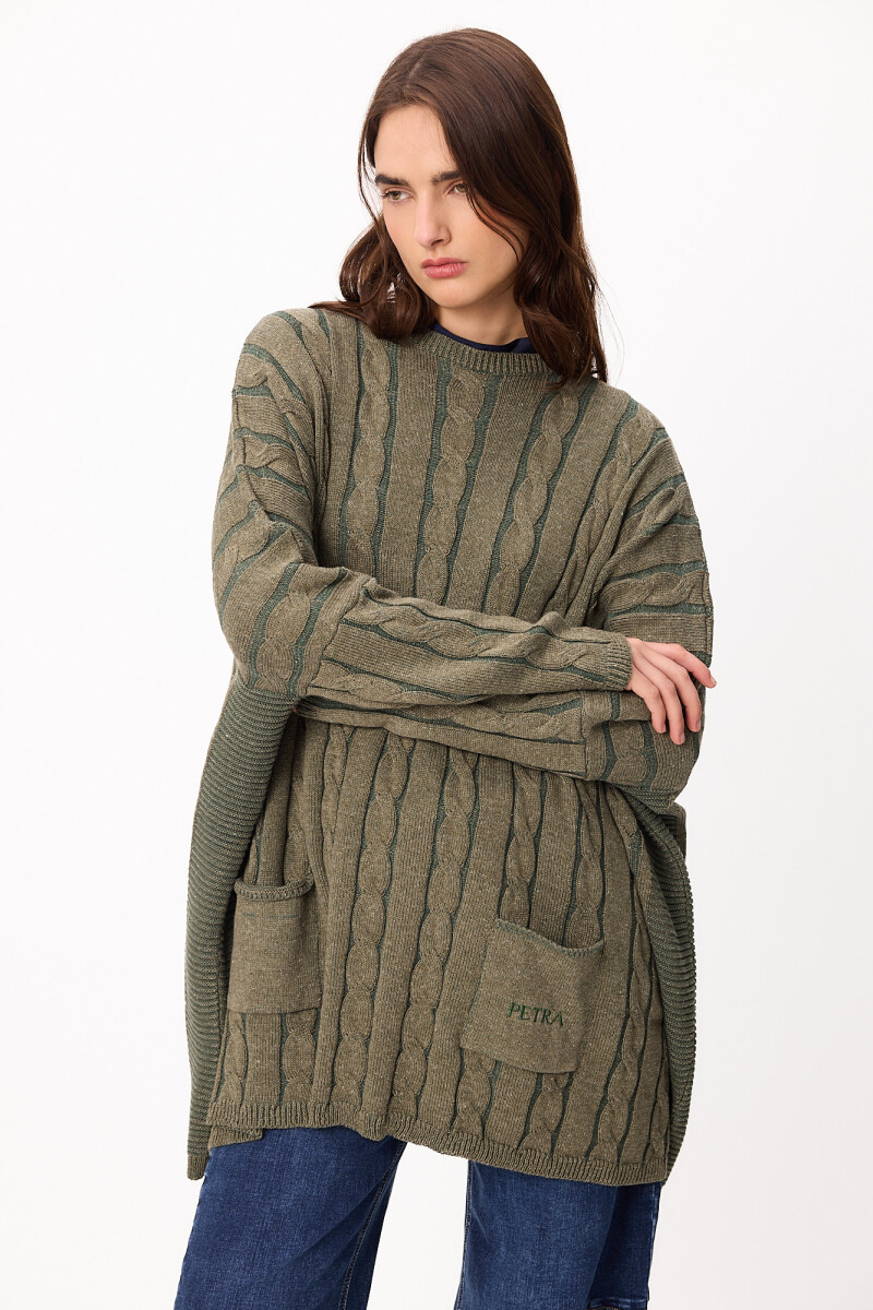 Sweater Oceano Verde Claro/Oscuro