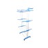 Tendedero Vertical Varillas Acero Plegable De 3 Niveles Tender Ropa Lavadero Metal De Pie 54x68x168 Cm Celeste Tendedero Vertical Varillas Acero Plegable De 3 Niveles Tender Ropa Lavadero Metal De Pie 54x68x168 Cm Celeste