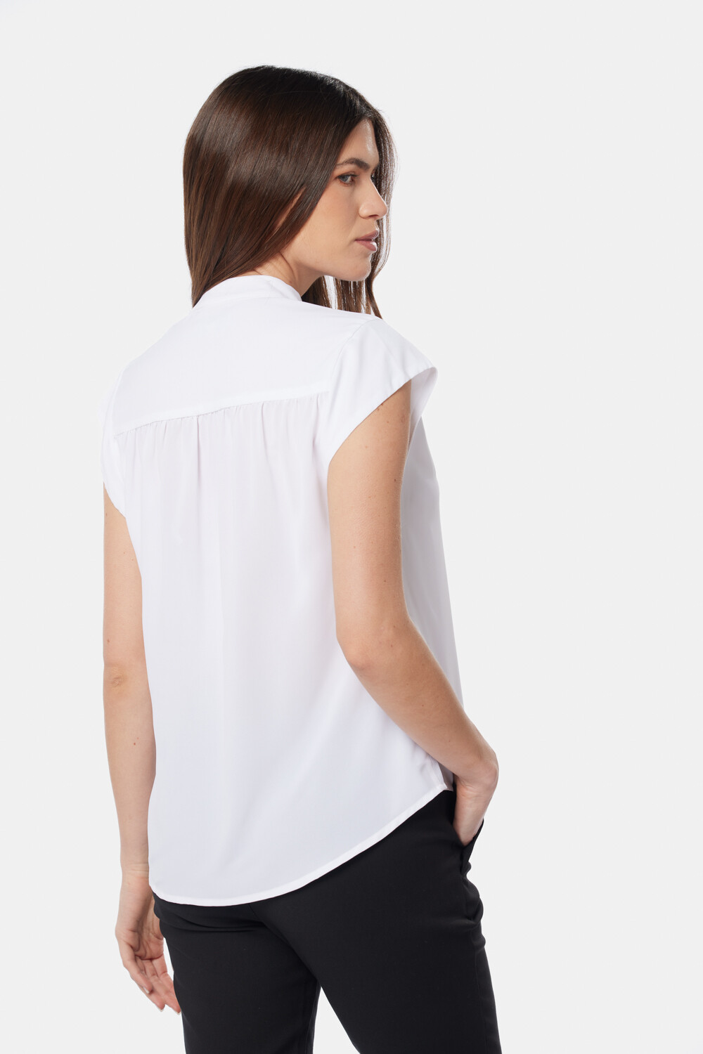 BLUSA MANGA CORTA Blanco