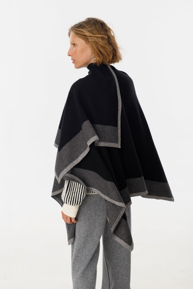 Ruana Line Negro