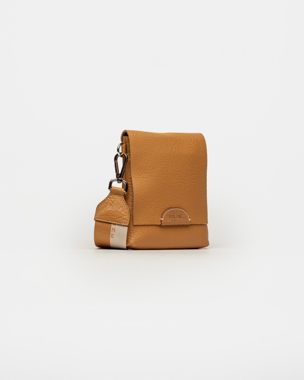 Mini bag Olivia en cuero graneado Cuoio