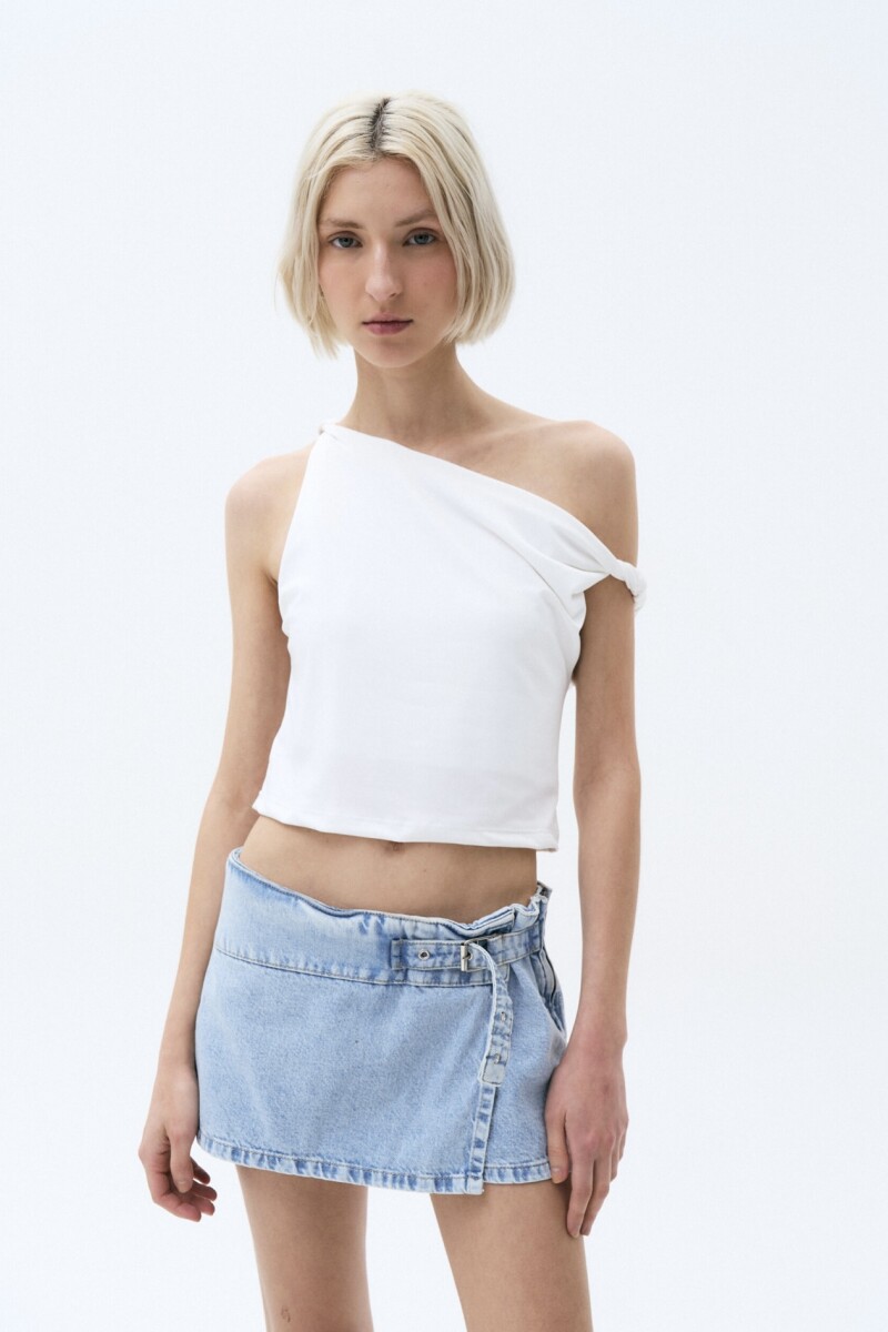 Short pollera con hebilla Jean