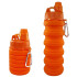 Botella Plegable De Silicona Caramañola Deportiva Libre Bpa Variante Color Naranja