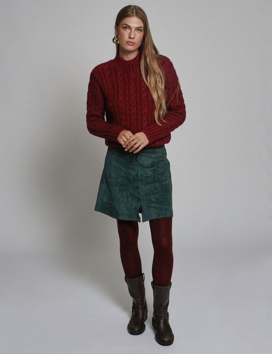 Falda mini peach verde
